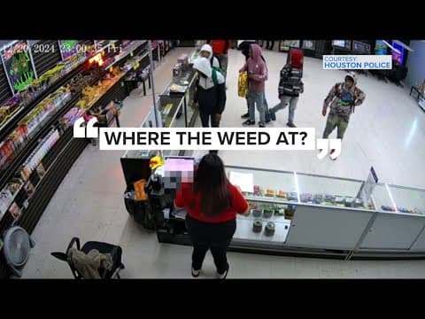 Houston police pursue 7 young suspects in bold smoke shop theft