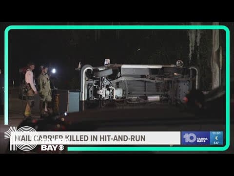 Mail carrier killed in Tampa hit-and-run crash; search ongoing for driver