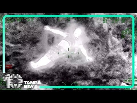 Tampa man makes 'dirt angels' while hiding from Hillsborough County deputies