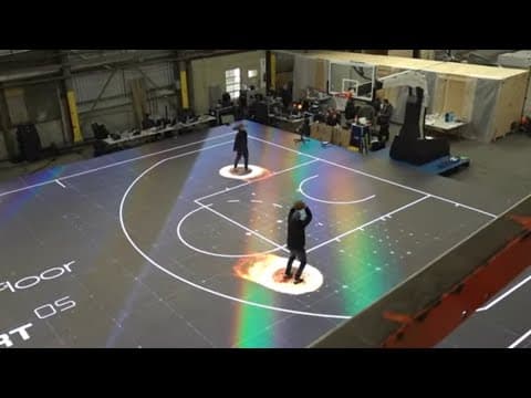 Take a look at the LED court being used at NBA All-Star 2024