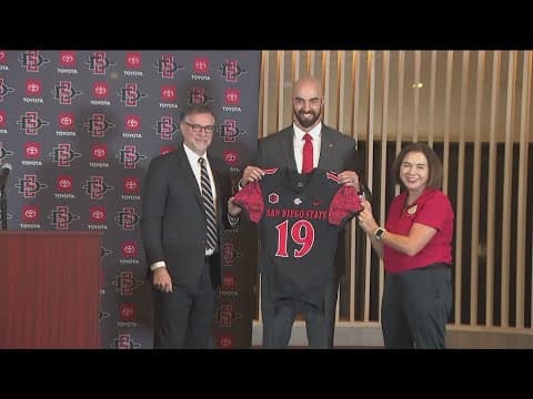 Sean Lewis introduced as new head coach for San Diego State Aztecs football