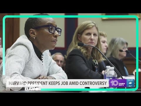 With board support, Harvard president will remain after testimony before Congress