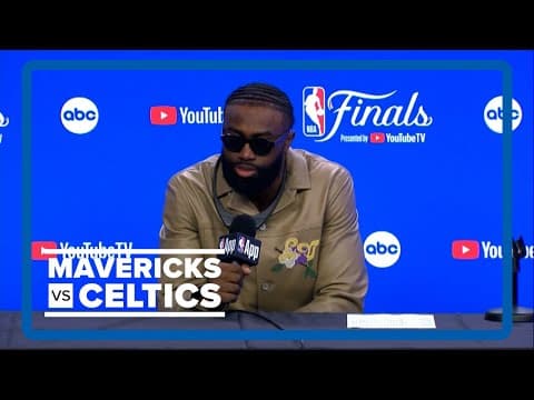 NBA Finals: Jaylen Brown full press conference after Boston's Game 3 win