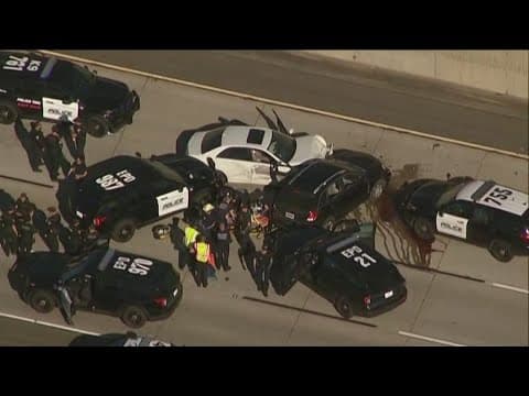 Shots fired after Escondido Police pursuit leads to crash on freeway