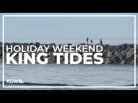 King tides occurring on the Oregon coast Thanksgiving weekend