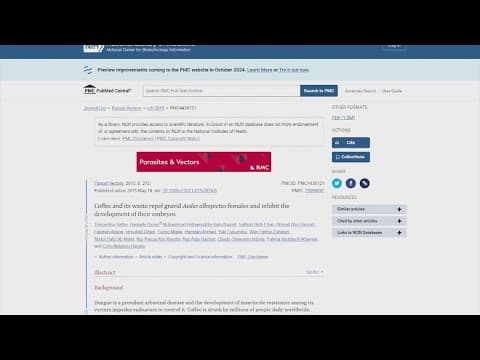 No evidence that burning coffee grounds will keep mosquitoes away