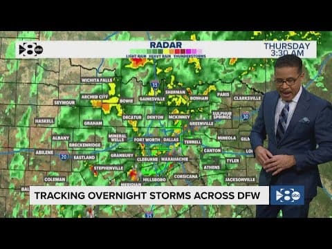 DFW Weather: Flash flood warning in effect, rain moves through North Texas