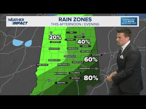 Isolated downpours turn to severe storms for Indiana by Wednesday evening | Forecast Update