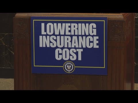 Louisiana governor pushes for insurance reform as legislative session nears