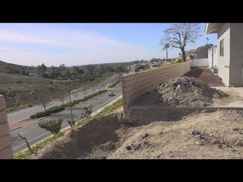 San Marcos residents concerned about giant holes on the hill