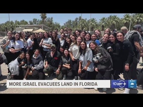 Fifth flight of Israel evacuees lands at Tampa International Airport