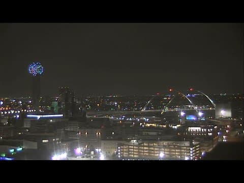 TIMELAPSE: Watch a rainy night in Downtown Dallas (March 2025)