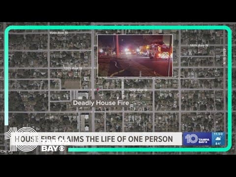 1 person found dead in St. Pete house fire, officials say
