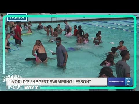 Tampa hosts the World's Largest Swimming Lesson