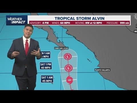 Tropical Storm forms in Pacific