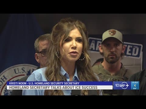 DHS Secretary Kristi Noem speaks about ICE operations during Tampa visit