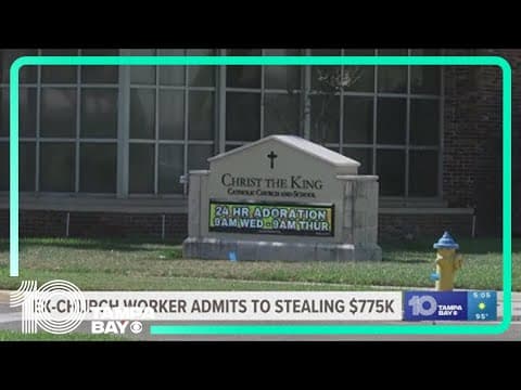 Former Catholic church employee pleads guilty to stealing $775K through wire fraud