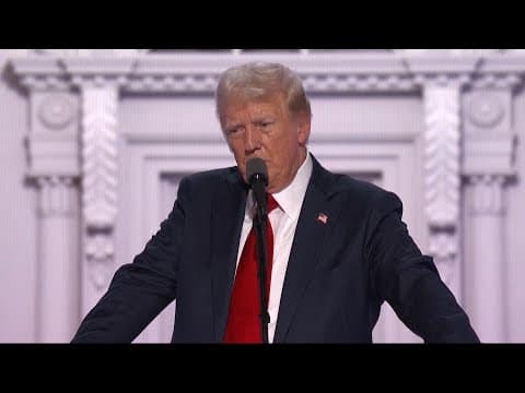 Trump tells Republican convention, 'I will bring back the American dream'