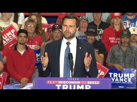 JD Vance full speech at campaign rally in Eau Claire, WI (Sept. 17, 2024)