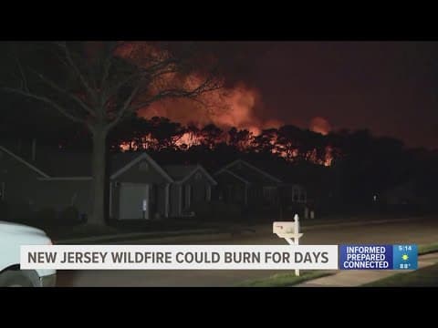 Evacuation orders lifted as fast-moving New Jersey wildfire burns