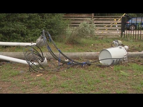 Tomball family concerned with potentially deadly live wires down on their property