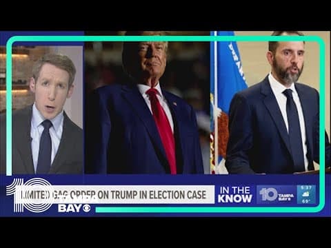 Trump has narrow gag order imposed on him by federal judge overseeing 2020 election subversion case