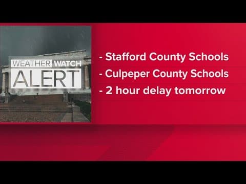 WEATHER WATCH ALERT: Latest School Delays and Closures