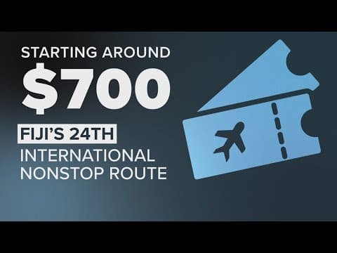 DFW Airport launches nonstop Fiji flight