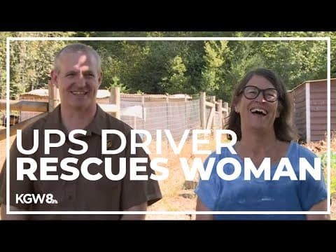 Clackamas County woman saved by UPS driver after fall