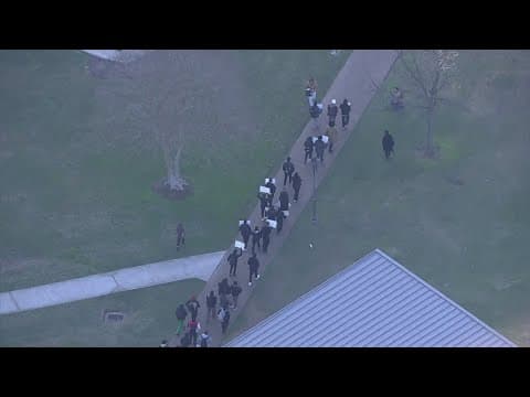 UH students march for a safer campus with a list of demands for the police chief