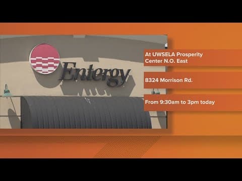 Entergy New Orleans offers in person assistance event for customers
