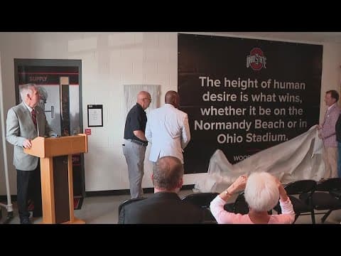 Ohio State ROTC honors former coach Woody Hayes with a dedication ceremony