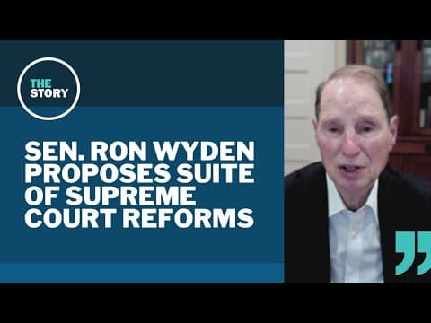 Sen. Ron Wyden introduces bill that would make 'sweeping reforms' to US Supreme Court