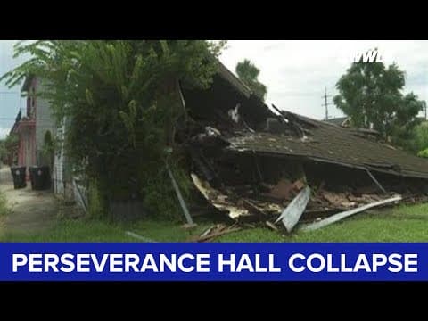 Perseverance Hall collapses, another New Orleans landmark lost