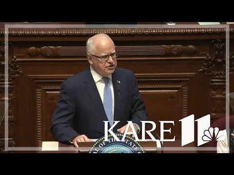 Gov. Tim Walz pledges to protect Minnesota from the 'chaos' he says Trump has unleashed on the world