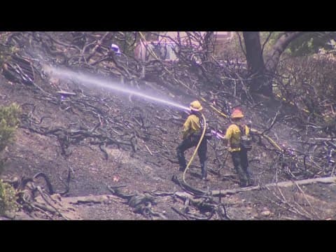 Crews battle wildfires in California