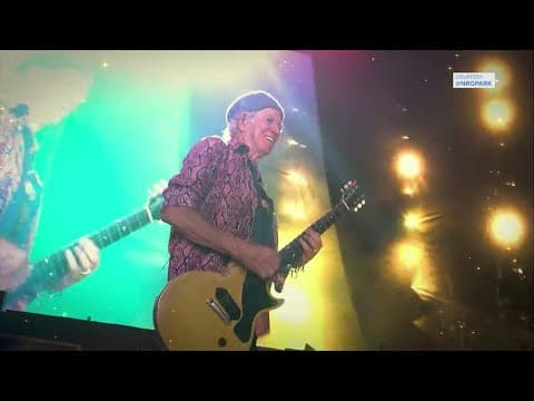 The Rolling Stones performing in Houston in April 2024