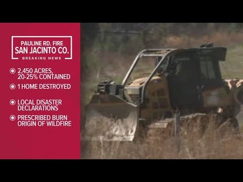One home lost in San Jacinto County wildfire, 20% contained | Evacuations, shelters