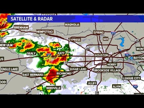 Live radar: Storms, showers moving through the Houston area