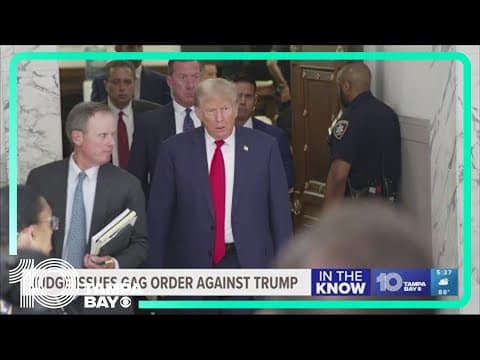 Judge issues gag order on Trump in business fraud trial