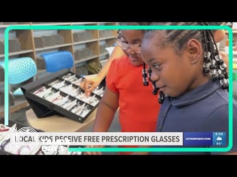 Kids receive free prescription glasses through Tampa non-profit