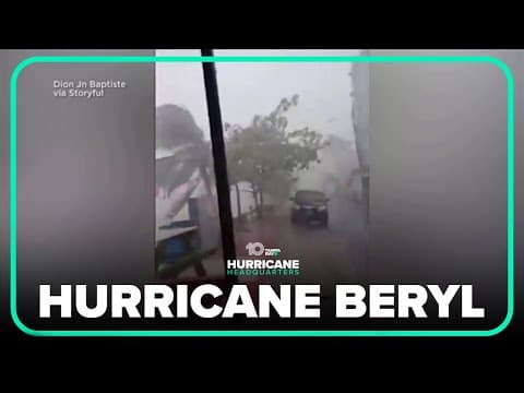 Hurricane Beryl brings torrential rain, powerful winds to St. Lucia