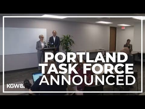 Gov. Kotek addresses first meeting of task force meant to tackle downtown Portland’s woes