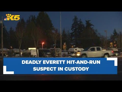 Hit-and-run suspect accused of killing Everett man shoveling snow along SR 99 in custody