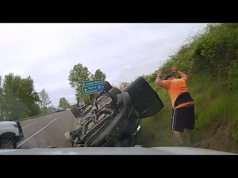 VIDEO: Dashcam footage shows police pursuit after Oregon suspect steals Homeland Security vehicle