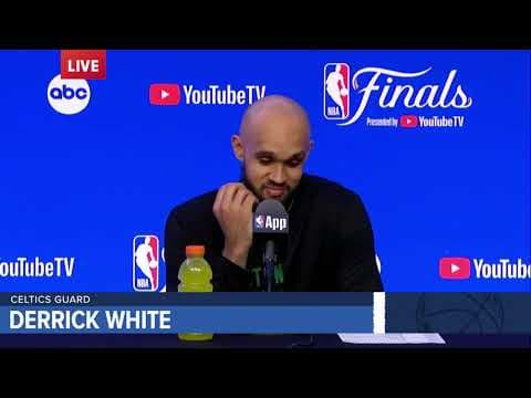 NBA Finals: Derrick White full post-game press conference after beating Dallas Mavs in Game 2
