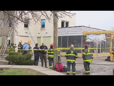 Fire at east side building leaves a man hospitalized in serious condition