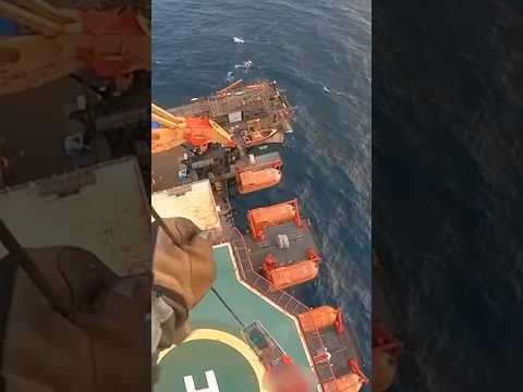 Watch: Coast Guard medevac man offshore near Grand Isle
