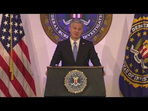 FBI Director Christopher Wray announced he will step down in January