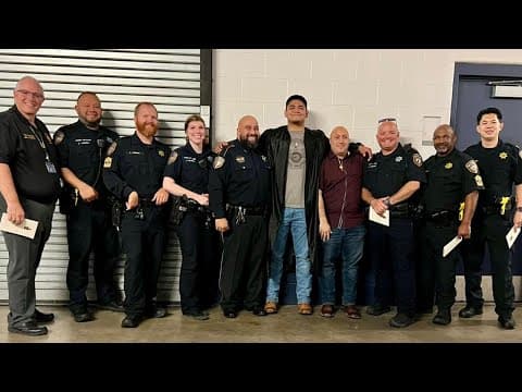 Son of fallen Harris County deputy escorted to high school graduation